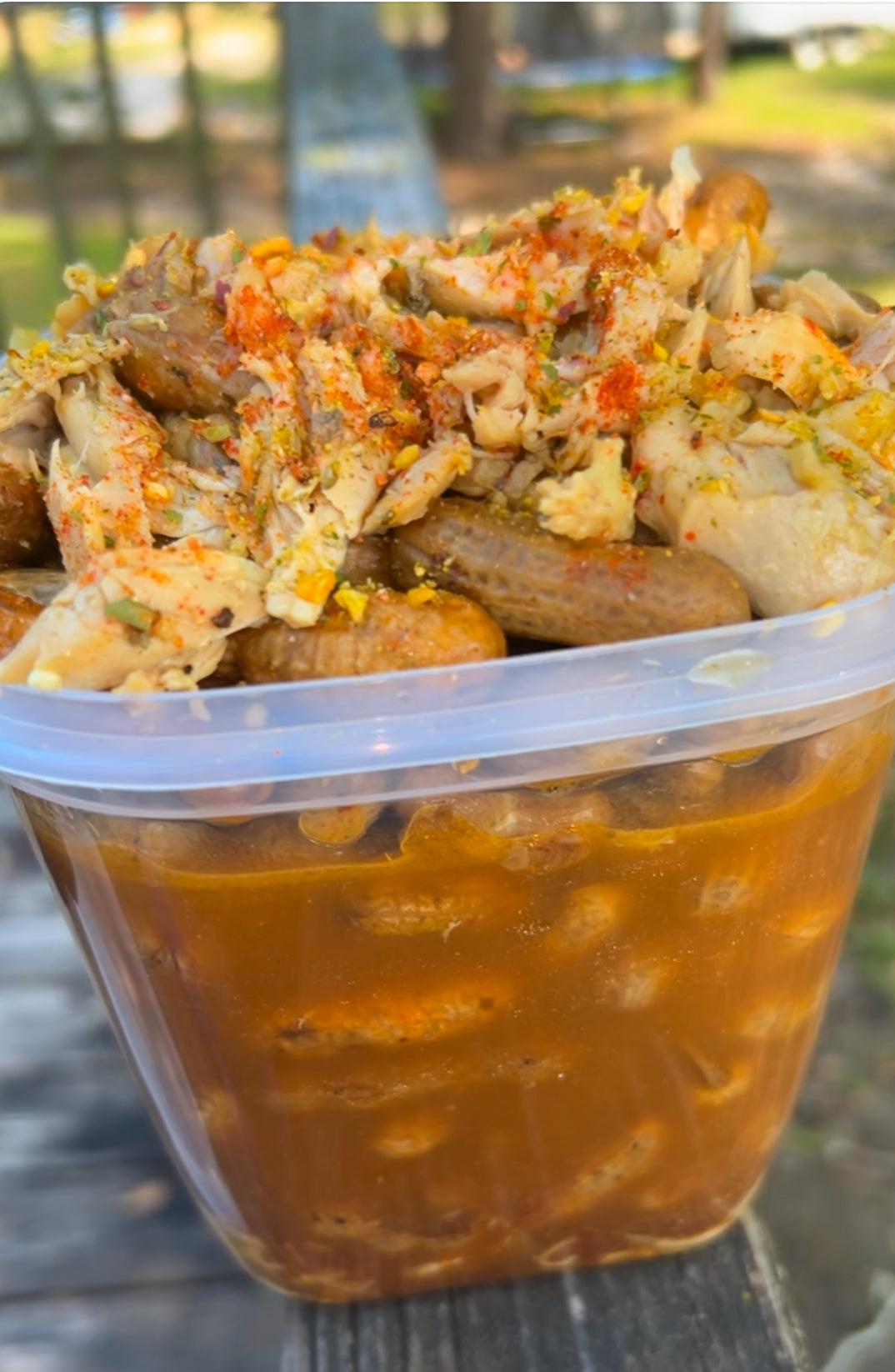 Southern Style Boiled Peanuts with Shredded Chicken – Savory, Spicy & Slow-Cooked Snack