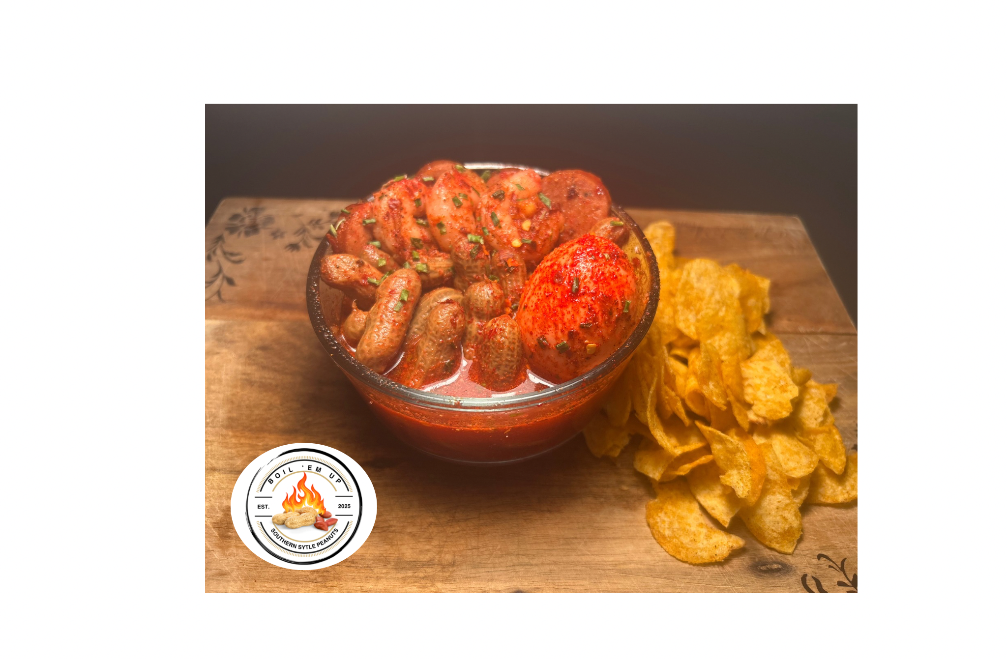 Slow-Cooked Cajun Boiled Peanuts with Shrimp, Sausage & Egg in Signature Cajun Sauce | Spicy Mukbang Favorite