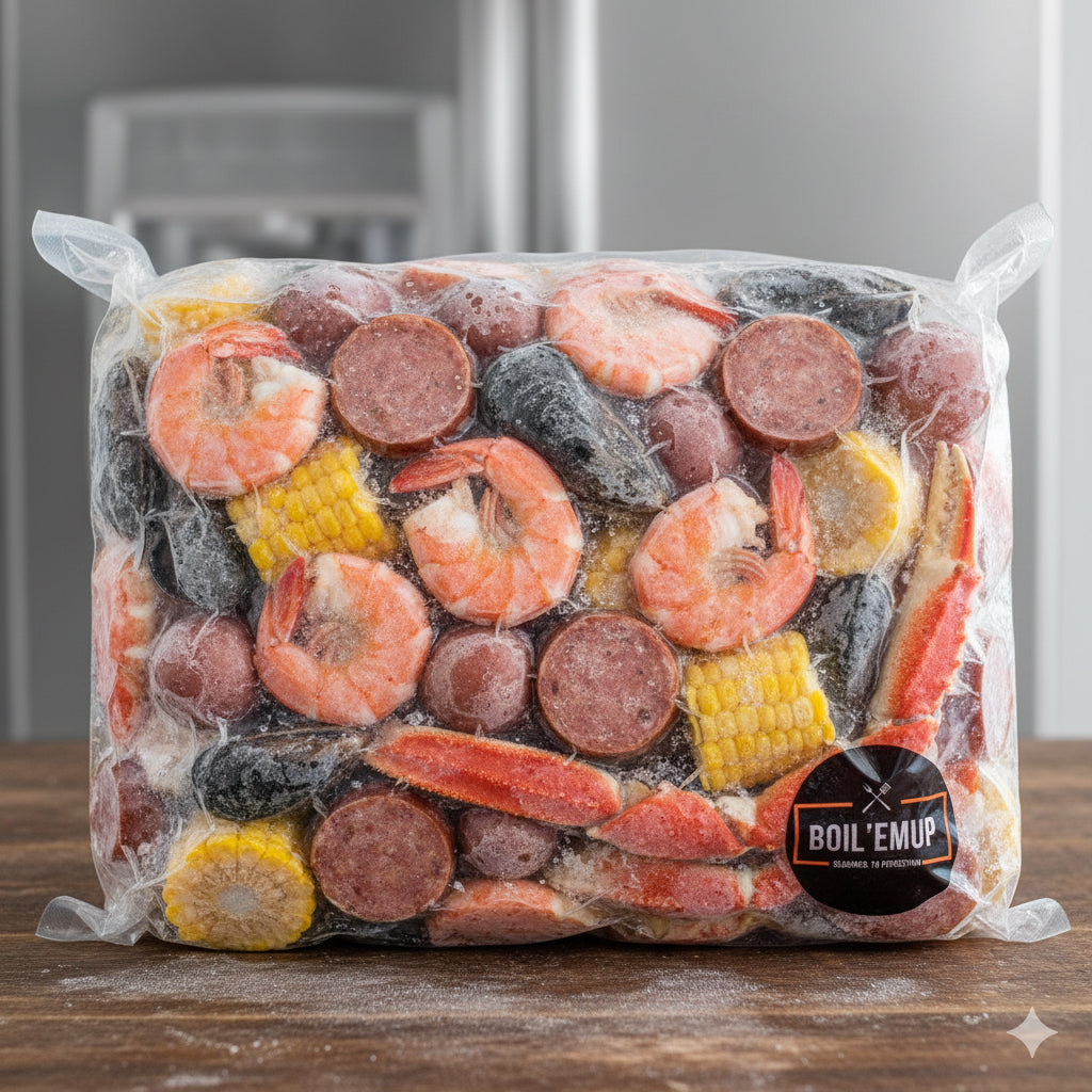 Seafood Boil Bag – Shrimp, Mussels & Crab Legs Feast